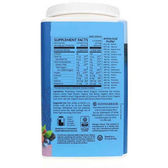 Warrior Blend Organic Protein, SUW